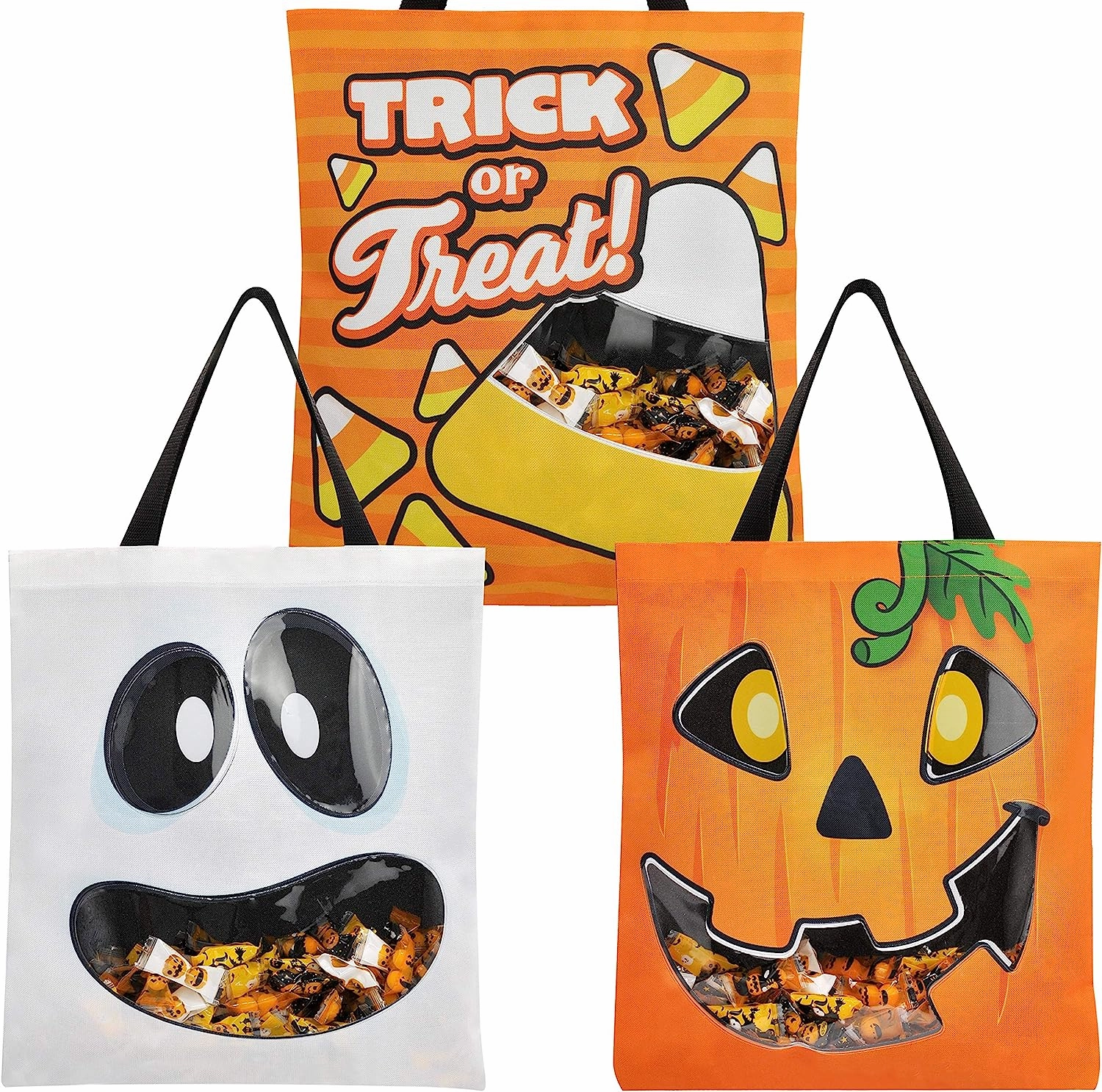 Wicked Designs 22.5" Grocery Bags (See-through), 3 Pcs