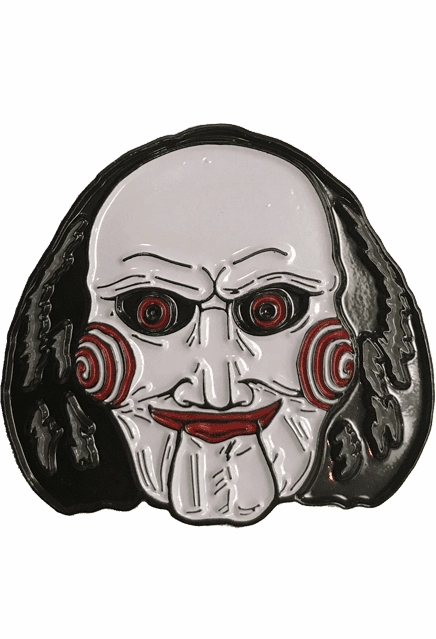 Saw Billy the Puppet Enamel Pin Scary Decor Playful Masks