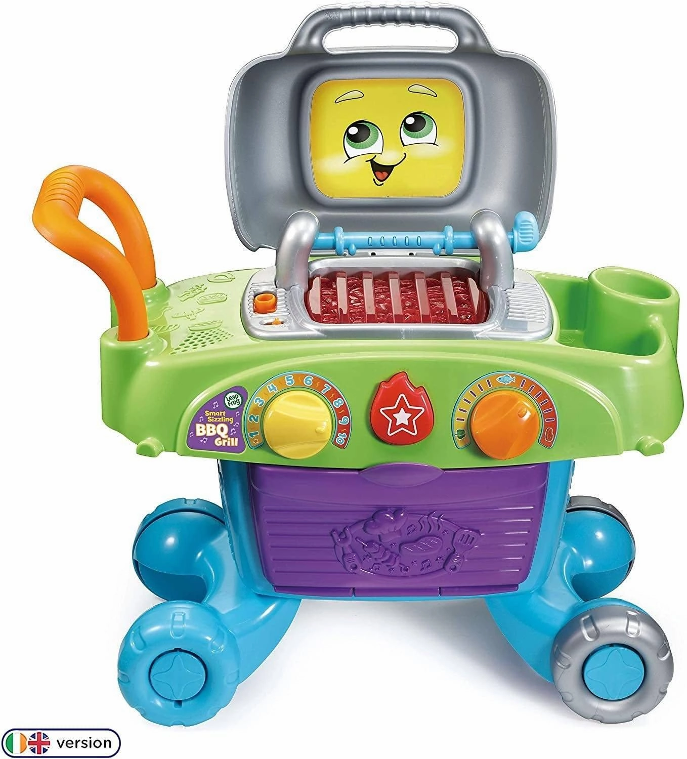 Stream Labs LeapFrog Smart Sizzling BBQ Grill Toy BBQ, Playset with Play Food & Play Kitchen Accessories