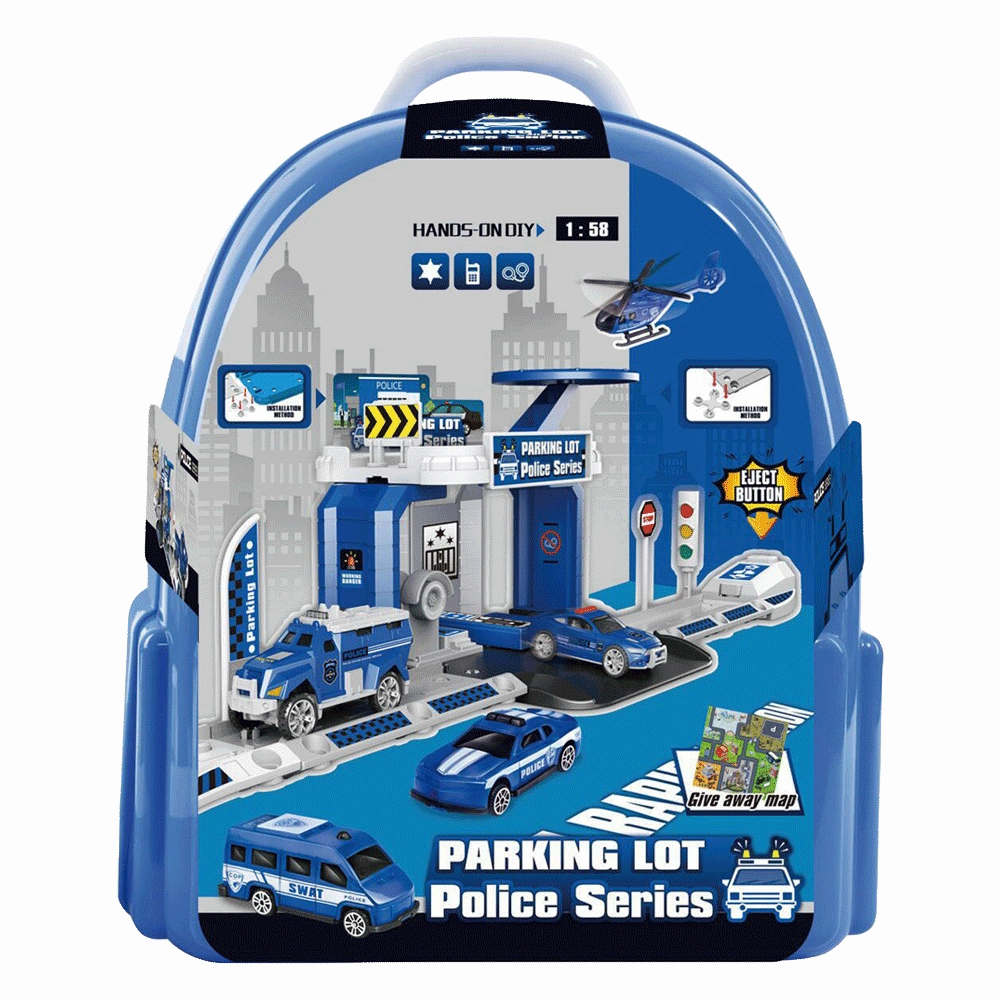 Police Car Parking Playset Complete Awakening Side Story