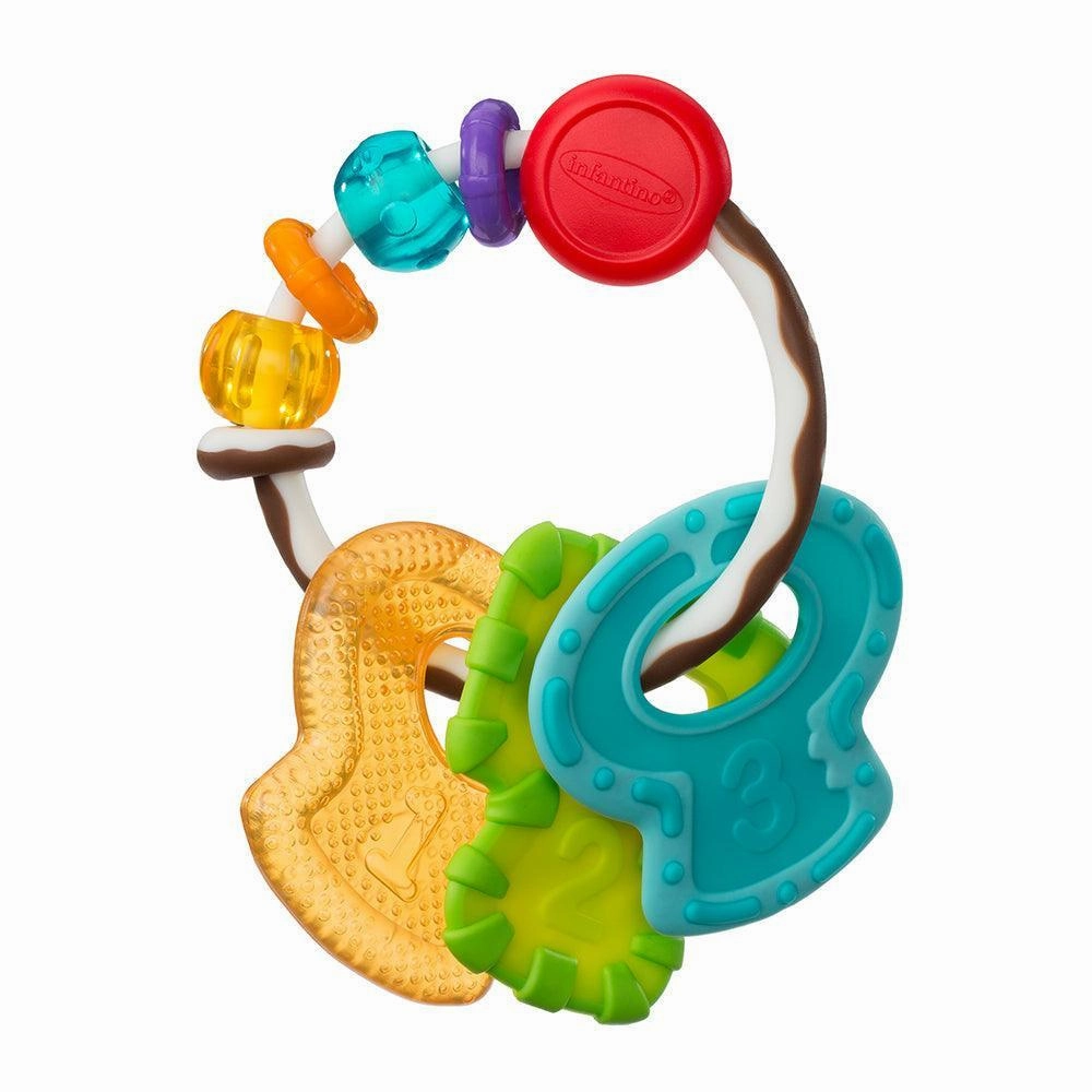 Infantino Go Gaga Slide & Chew Teether Keys Satisfying Craftsperson