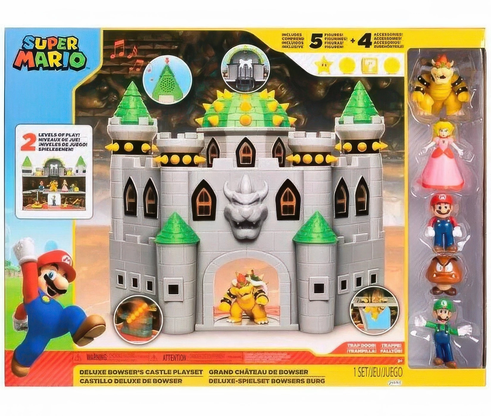 Always Accessible Cultural Adaptation Super Mario Bros Deluxe Bowser's Castle Playset