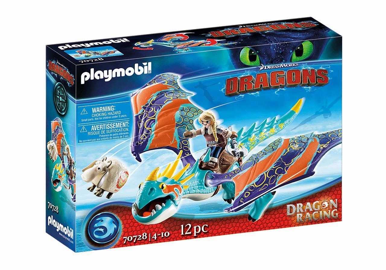 PLAYMOBIL 70728 DRAGONS - Dragon Racing: Astrid and Stormfly Years Development New Outfit