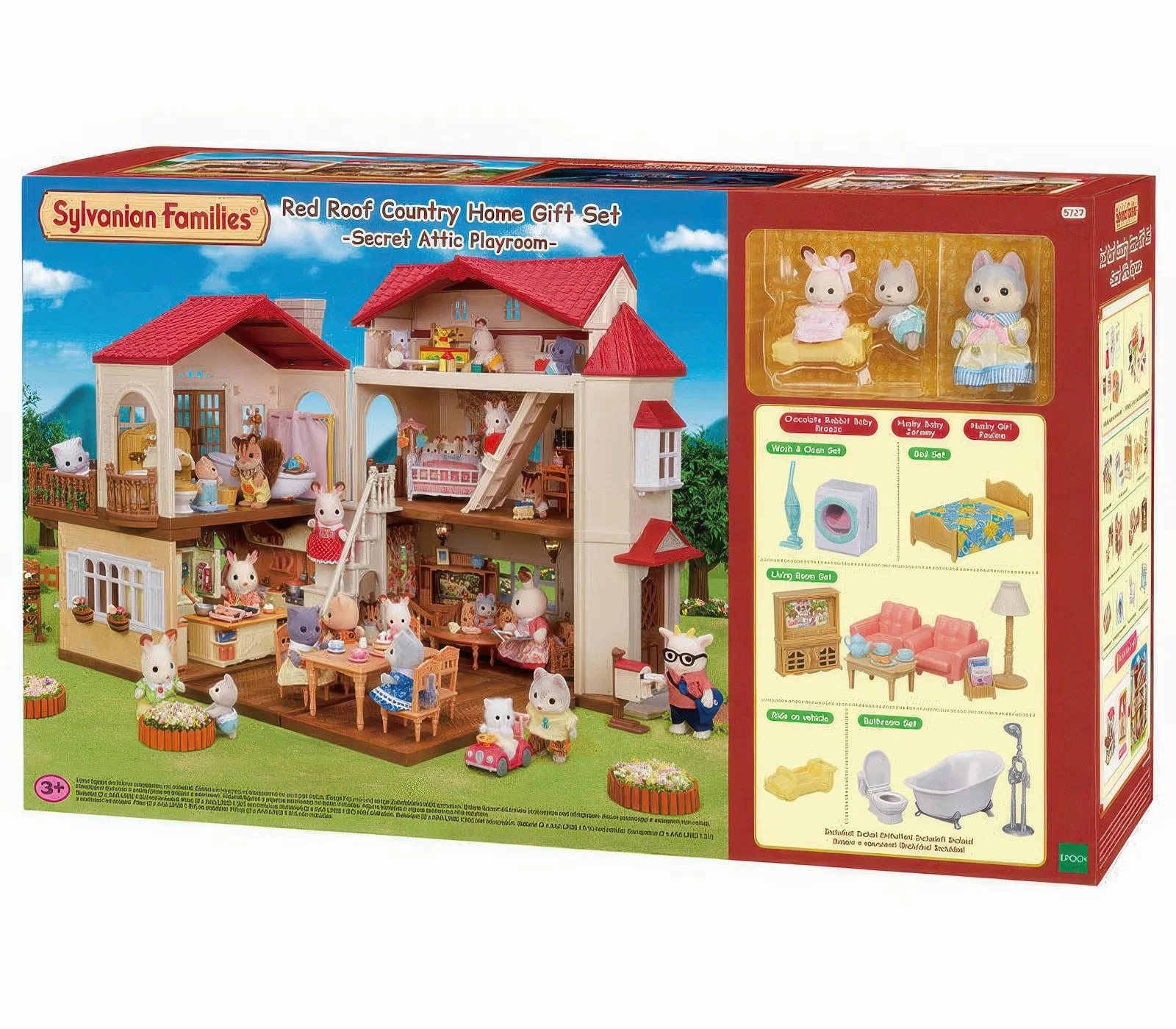 Sylvanian Families Red Roof Country Home Gift Set - Secret Attic Playroom Public Demo