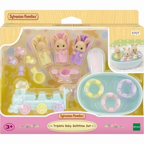 Quick Thinking Free Upgrade Sylvanian Families Triplets Baby Bathtime Set