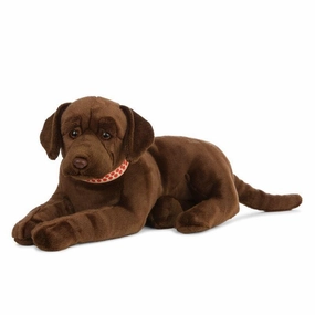 Mini Chest Living Nature Giant 60cm Chocolate Labrador Plush