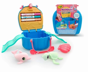 Live Service Crayola Washimals Ocean Pets Seashell Splash Playset