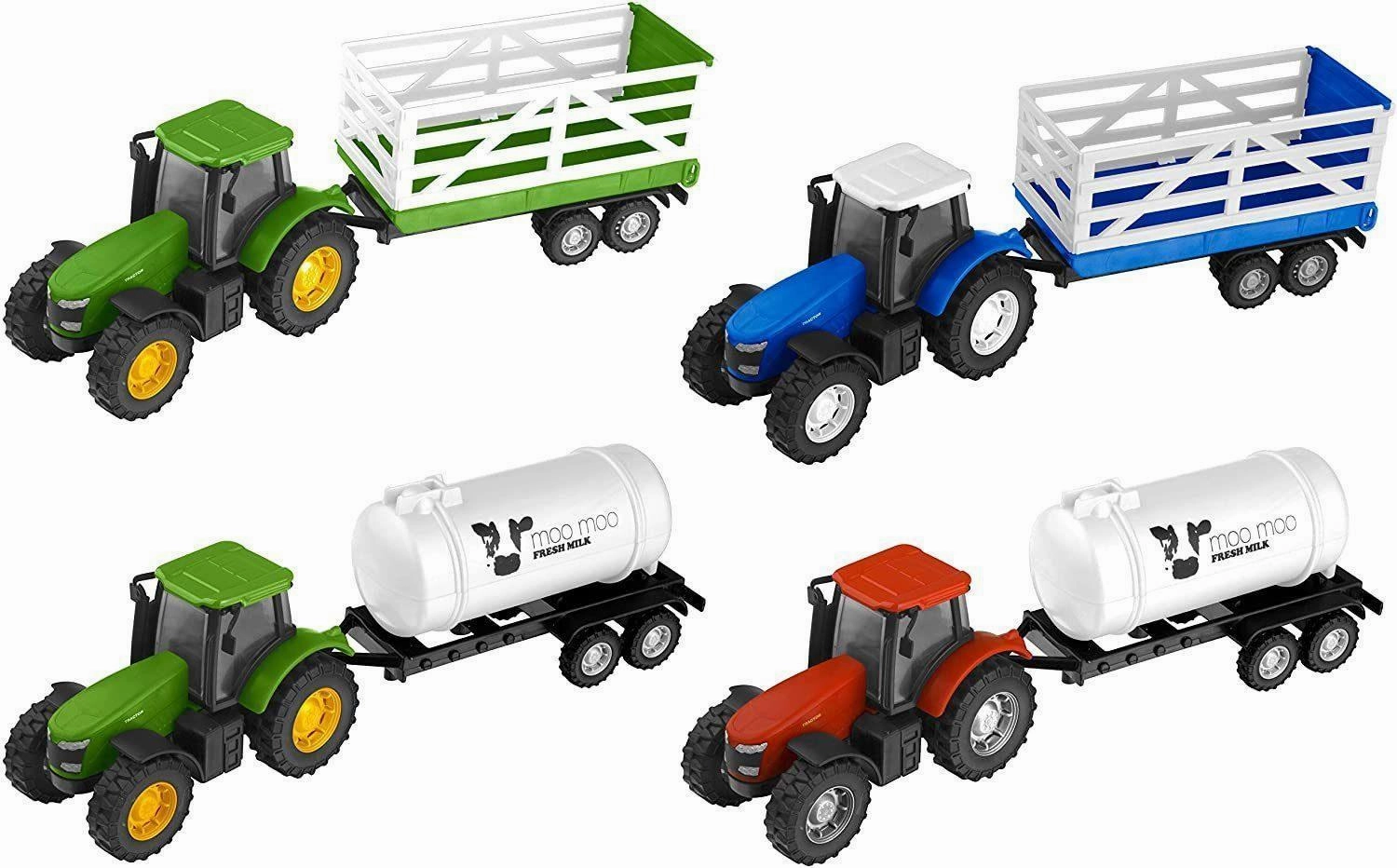 Multiplayer Mayhem Teamsterz Farm Tractor & Trailer Playset - Assortment
