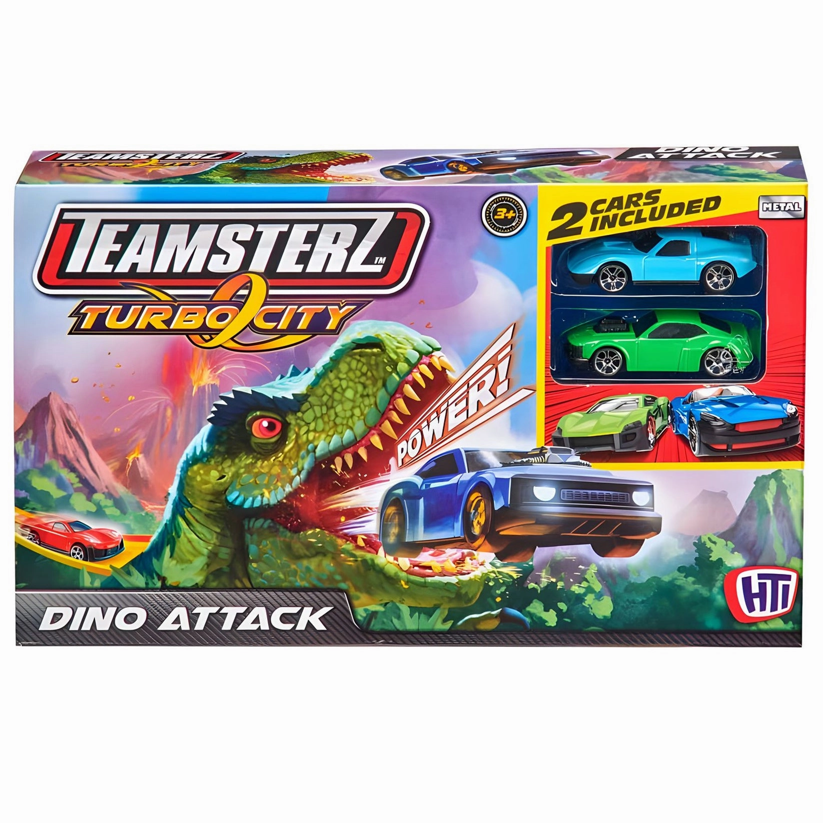 Teamsterz Speed City Dino Attack Racing Track Play Set Shared Goal