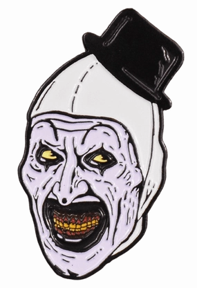Scary Designs Spooky Figures TERRIFIER - ART THE CLOWN ENAMEL PIN