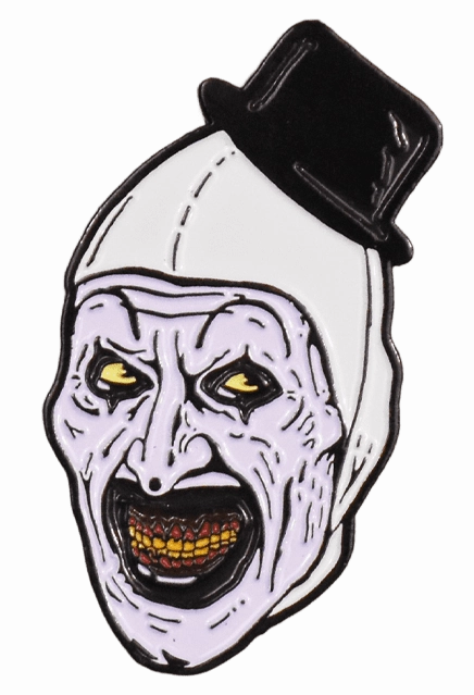 TERRIFIER - ART THE CLOWN ENAMEL PIN Haunted Figures Ghoulish Accents