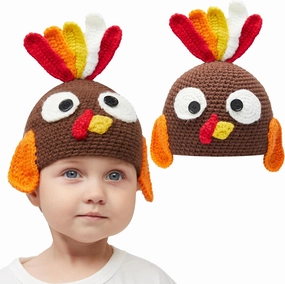 Thanksgiving Turkey Beanie Hat with Ear Flaps Power increase