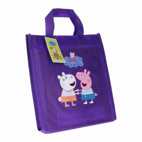 The Peppa Pig Purple Gift Bag with Audio CD Sequined Accent Stylish Look