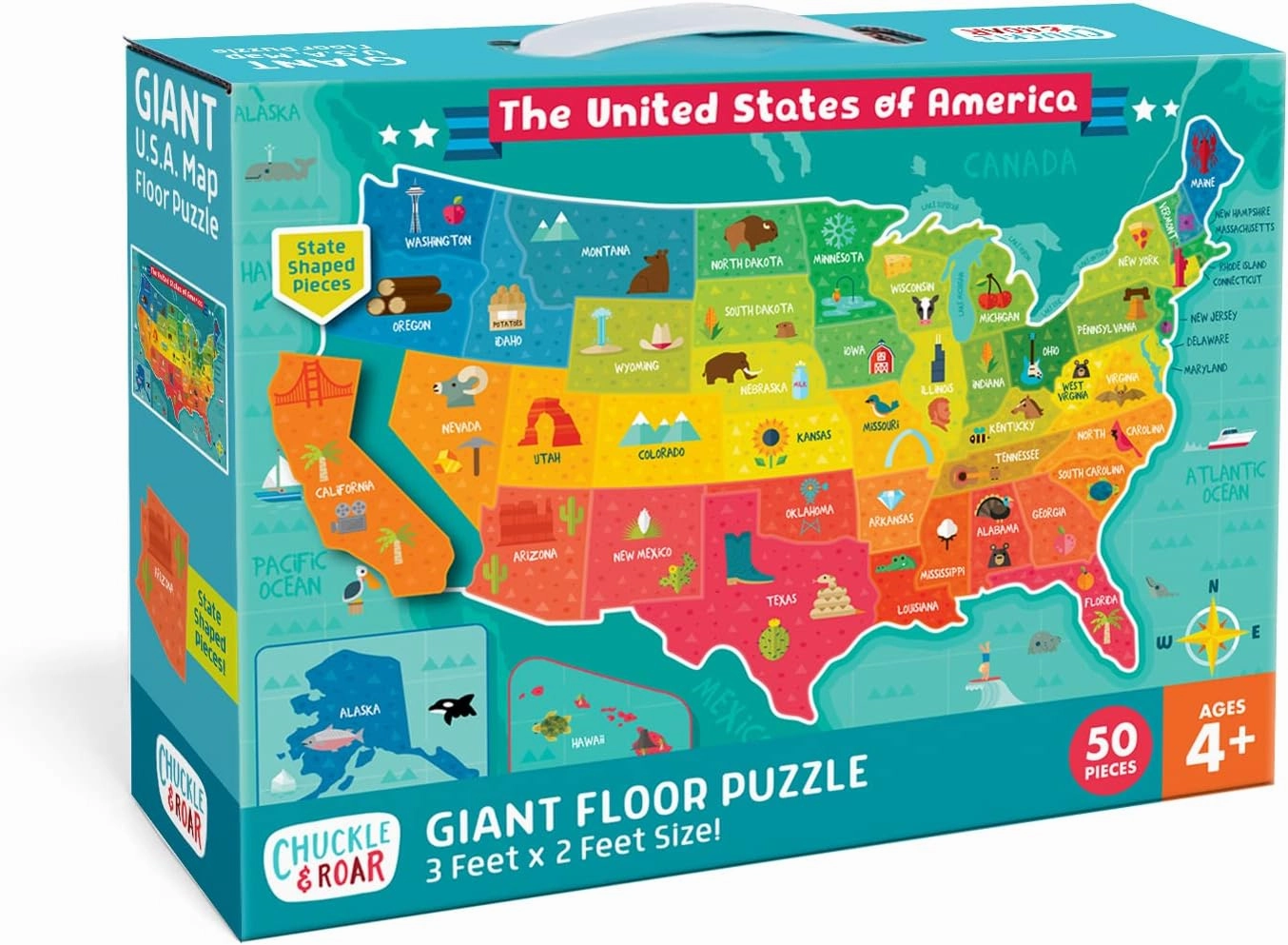 The United States of America Giant Floor Puzzle Proton Neutron