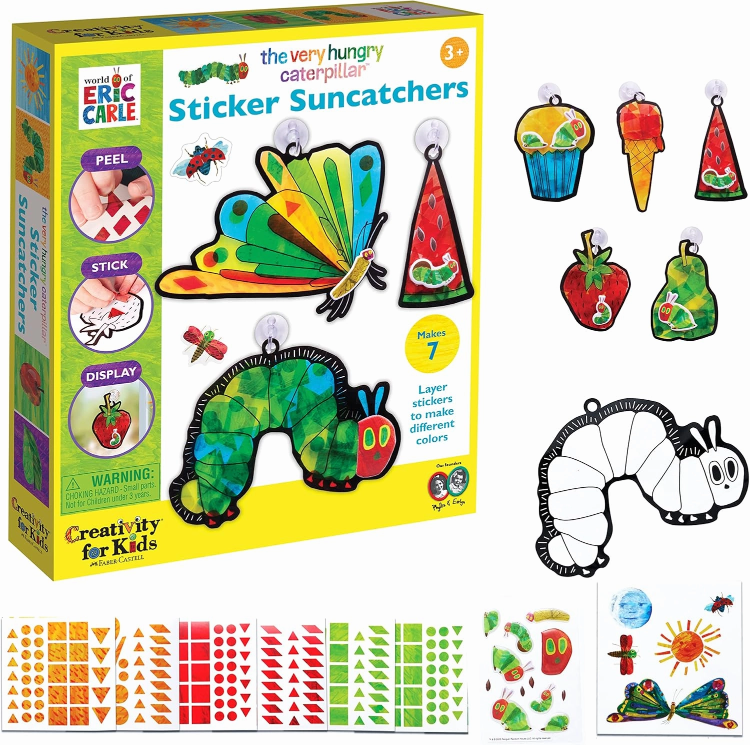 Obstacle Surmount Conflict Resolve The Very Hungry Caterpillar Sticker Suncatchers