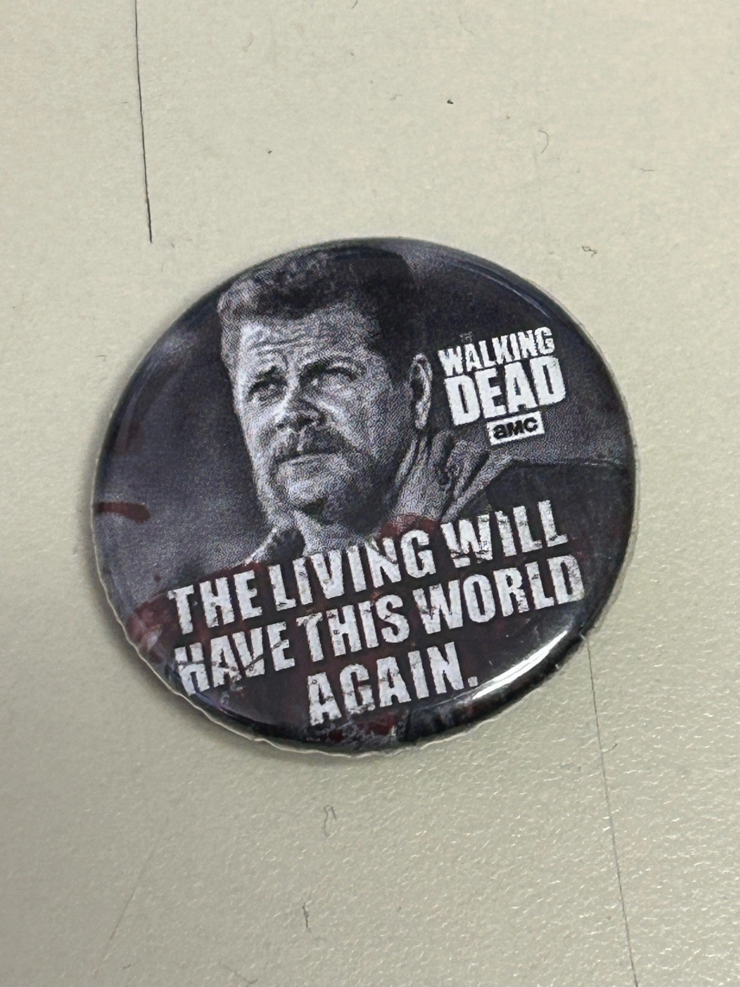 Spooky Figures Frightening Masks The Walking Dead - The Living Will 1.25" Button