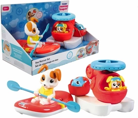 Tomy Toomies Sea Rescue Set Bath Toy Dual Tech