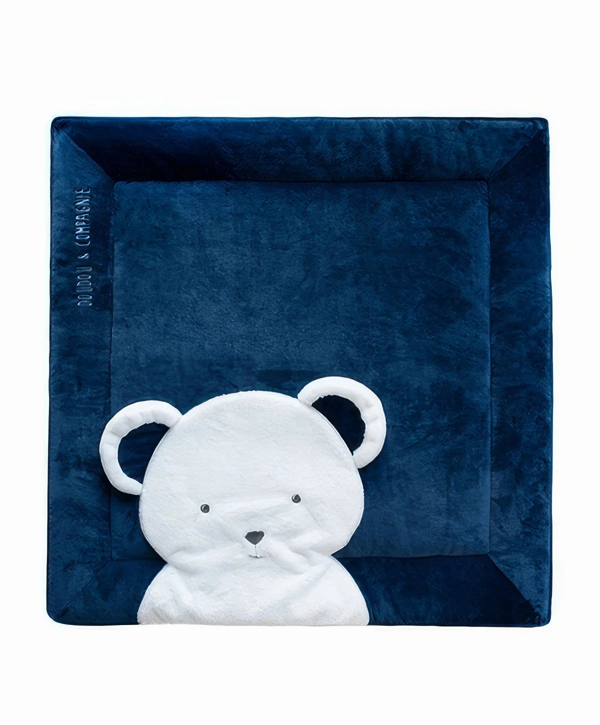 Doudou et Compagnie Bear Playpen Mat - Navy Blue Little Luggage Modern Day