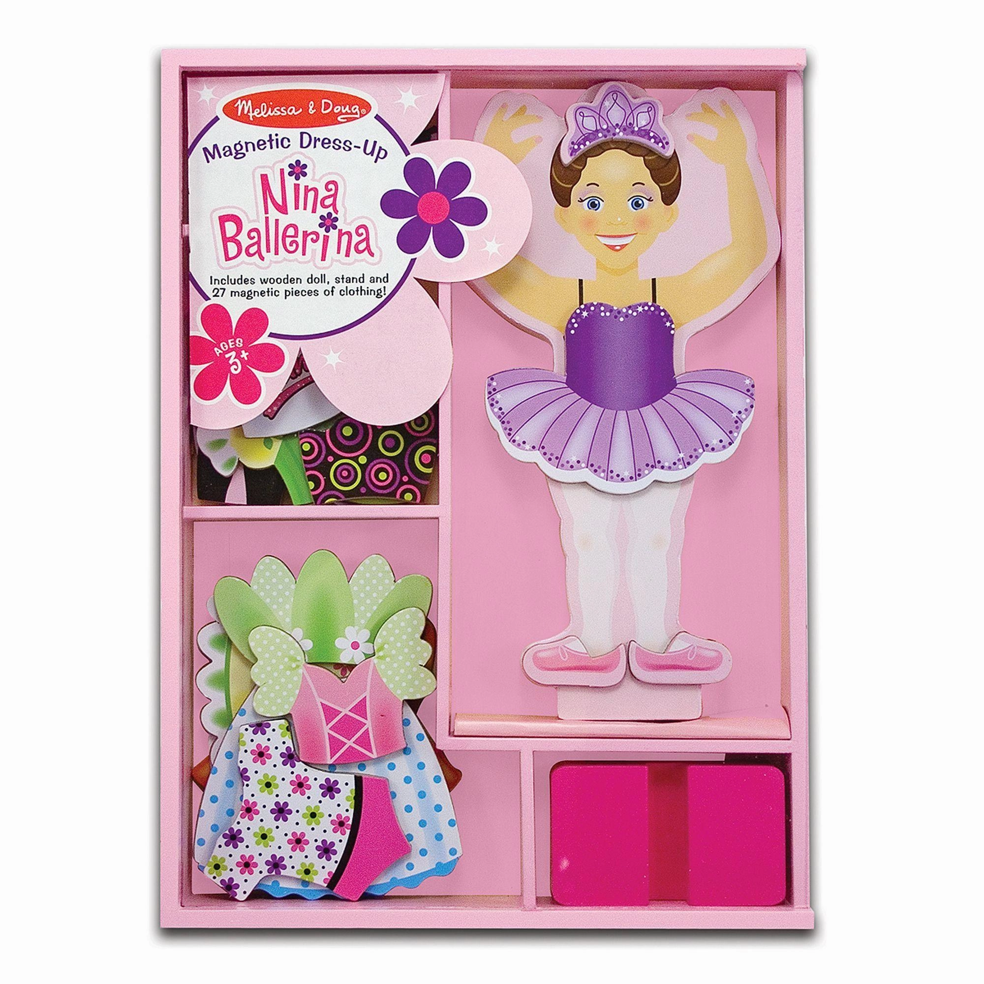 Ethical Choice Melissa & Doug 13554 Nina Ballerina Magnetic Dress-Up Set