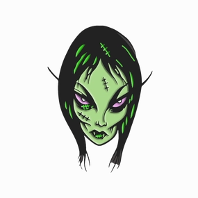 Toxictoons - Ghoulena Enamel Pin Mysterious Designs Wicked Decorations