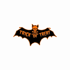Toxictoons - Trick Or Treat Bat Enamel Pin Mysterious Supplies