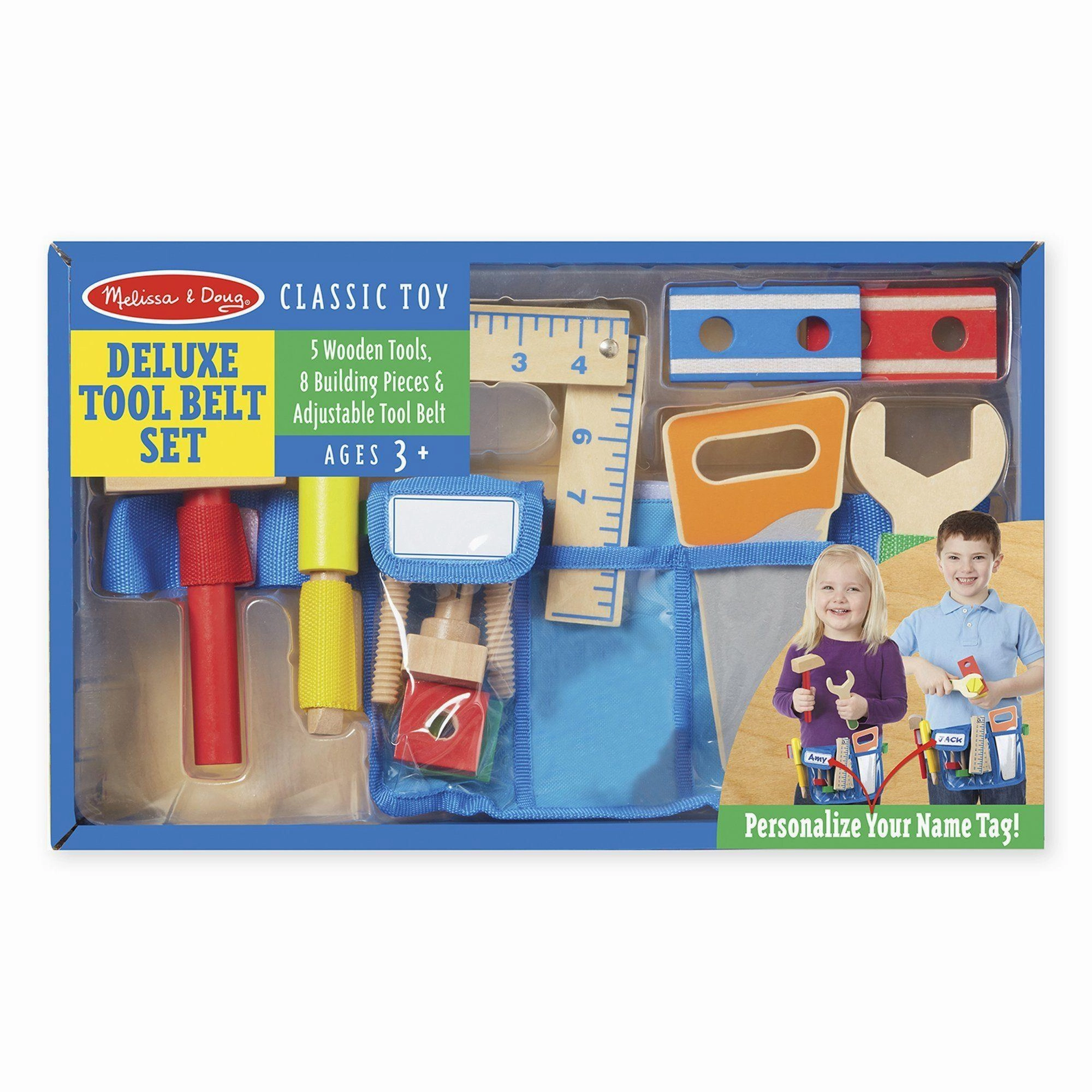 Melissa & Doug 15174 Deluxe Wooden Tool Belt Set Mythic Tier Day One Patch