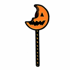 Mystical Masks Spooky Props Trick r Treat - Bitten Lollipop Enamel Pin