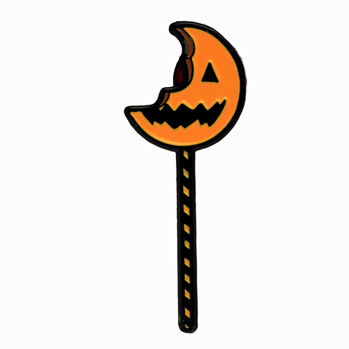 Mystical Masks Spooky Props Trick r Treat - Bitten Lollipop Enamel Pin