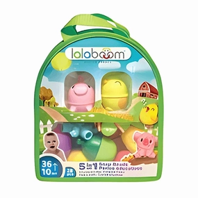 Lalaboom Education Beads and 2 Farm Animal Beads 28Pk Little Being Official Merchandise