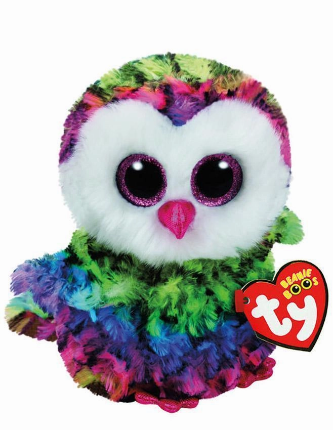 Ty Beanie Boo Owen Owl Plush 15cm Little Gimcrack Fairy Dust
