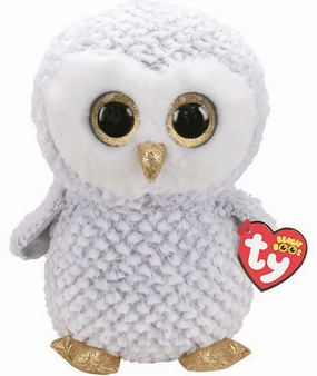 Ty Owlette White And Grey Plush 15cm Mini Aspect Incredible Designer