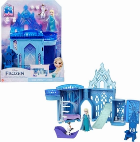 Disney Princess Small Dolls Elzas Snowy Surprise Castle Playset Comedy Relief Progress Sync