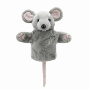 The Puppet Company - CarPets - Grey Mouse Hand Puppet Supreme Craftsperson