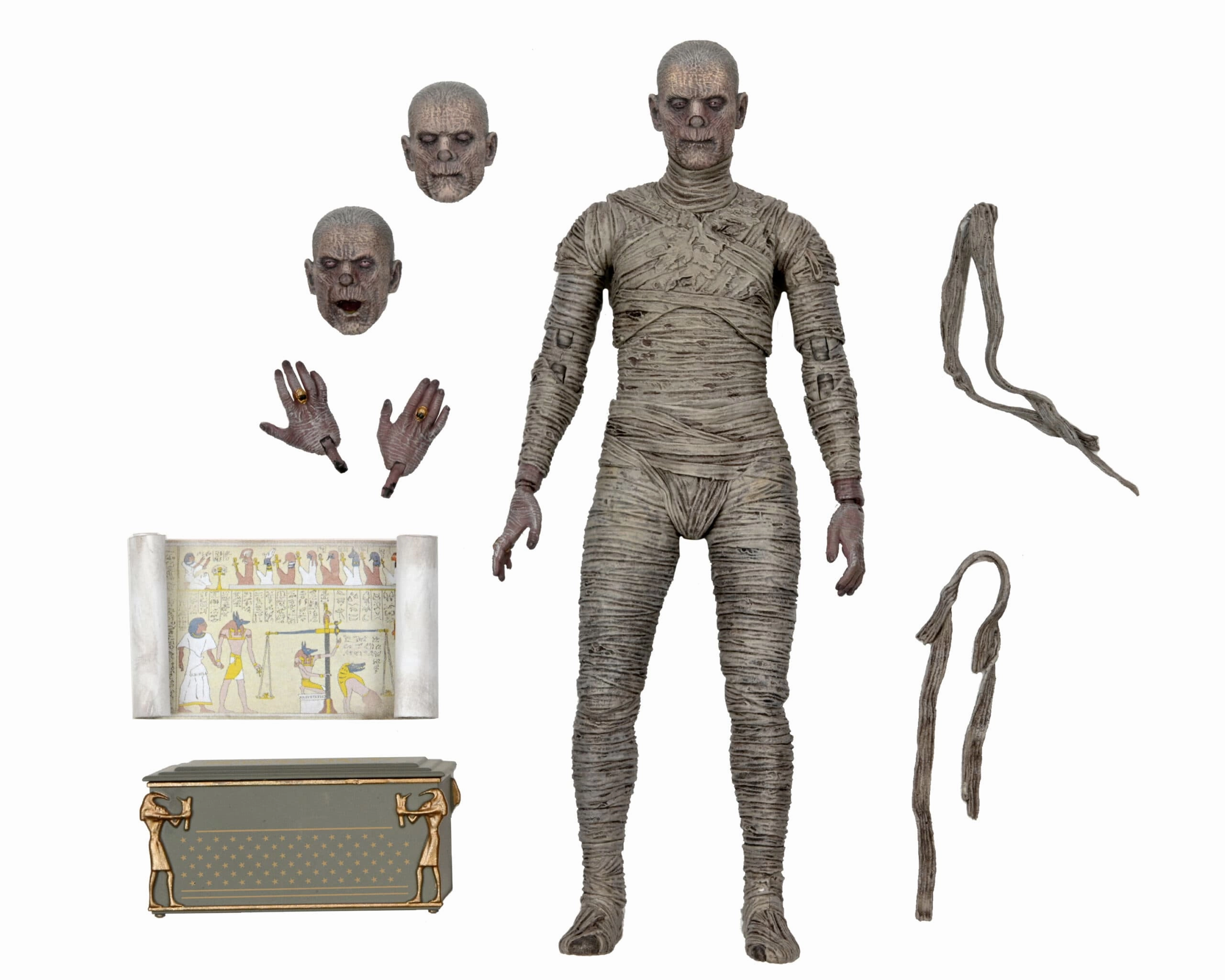 Universal Monsters - 7" Scale Action Figure - Ultimate Mummy (Color) Wicked Decor