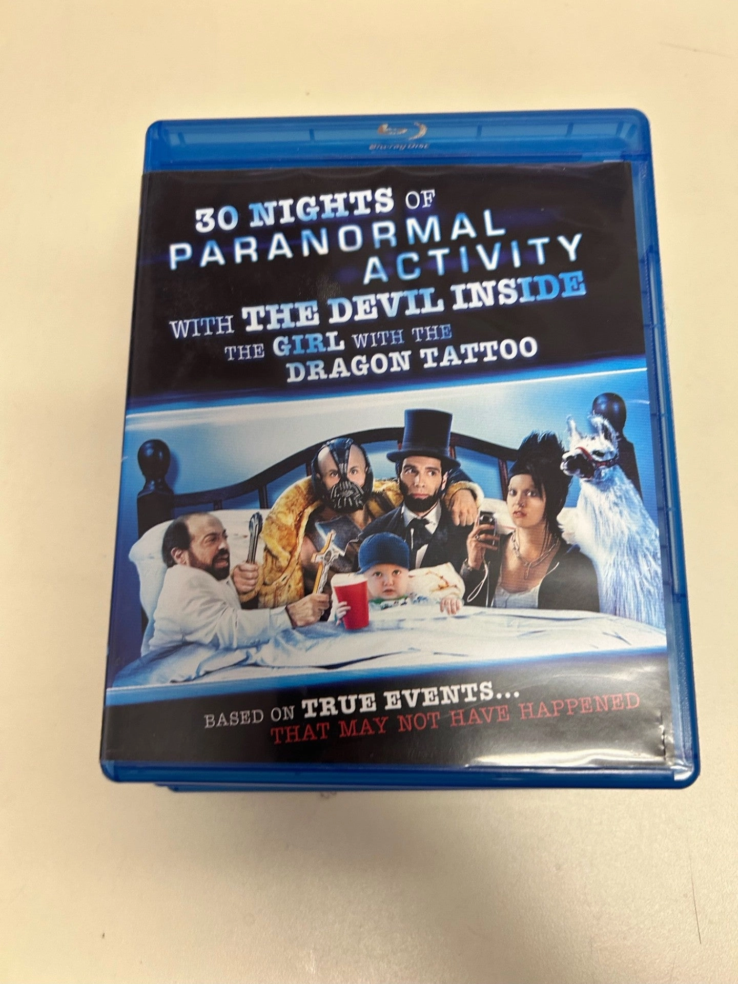 USED - 30 Nights of Paranormal Activity with the Devil Inside the Girl with the Dragon Tattoo Blu Ray Creepy Displays