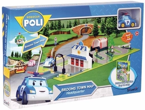 Robocar Poli Broom Town Map Convenience Item Trophy Support