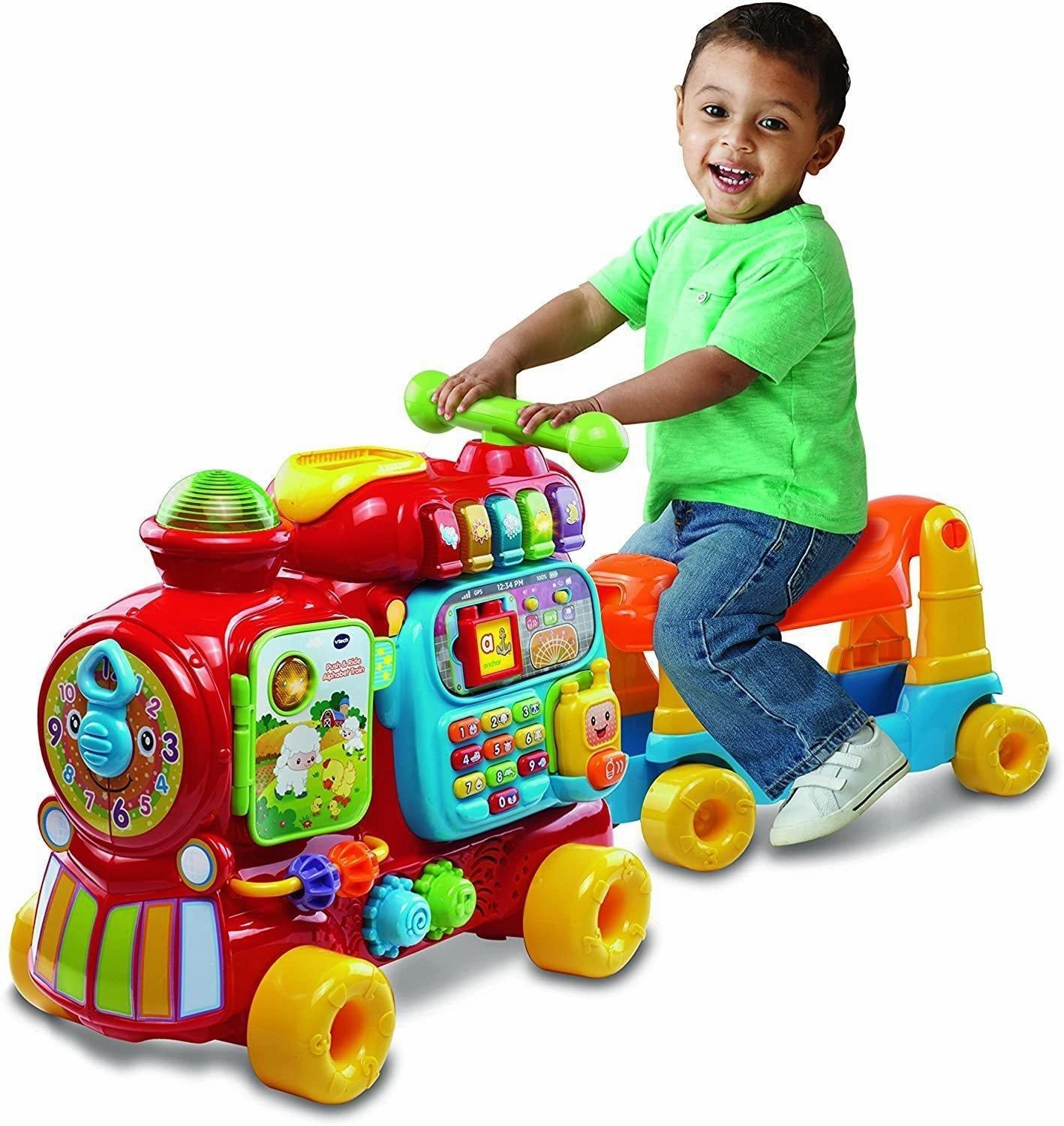 Professional Stunt VTech Baby Push and Ride Alphabet Train Push Along Toy - Greek
