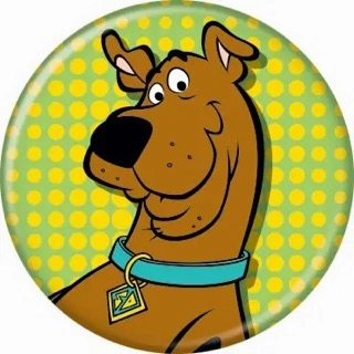 Wicked Designs Scooby-Doo Dots Buttons 1.25" Round