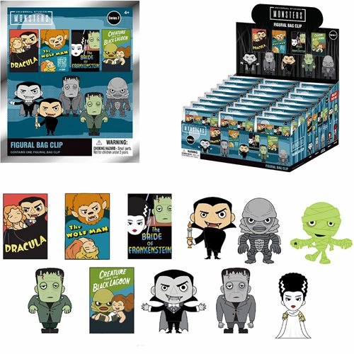 Universal Monsters Series 2 3D Foam Bag Clip Ghostly Party