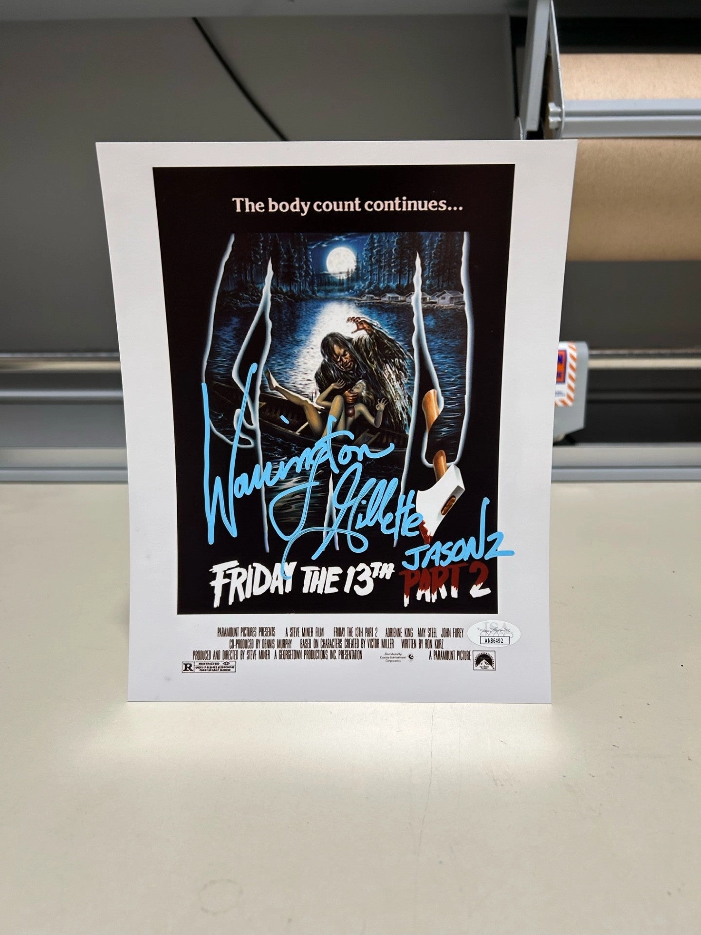 Warrington Gillette - Friday the 13th Part 2 8x10 Autograph Framed Enchanting Decorations Fantastic Decor