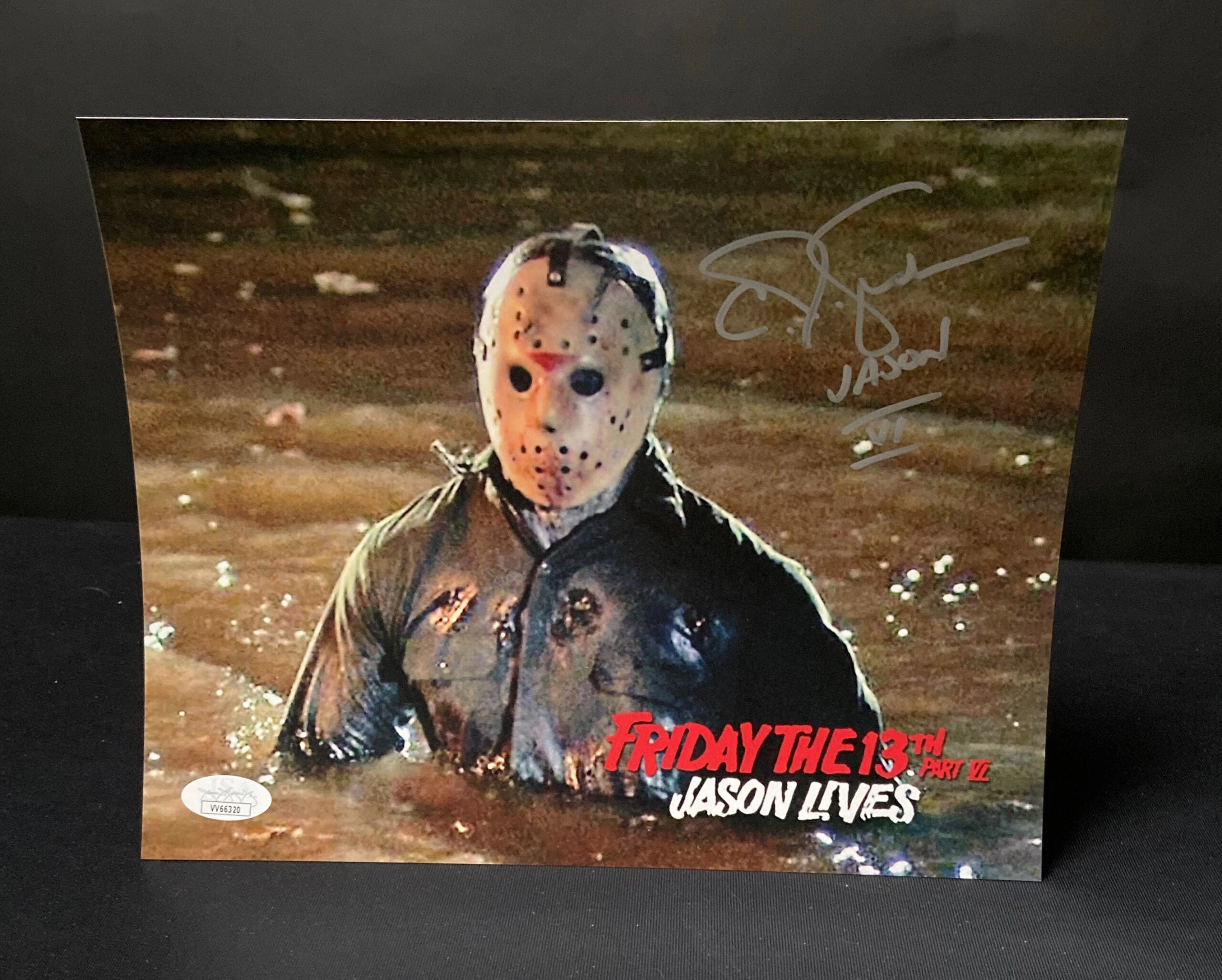 CJ Graham Signed Friday the 13th Part 6 Jason Lives 8x10 Photo - JSA Certified (V2) Ghoulish Ornaments