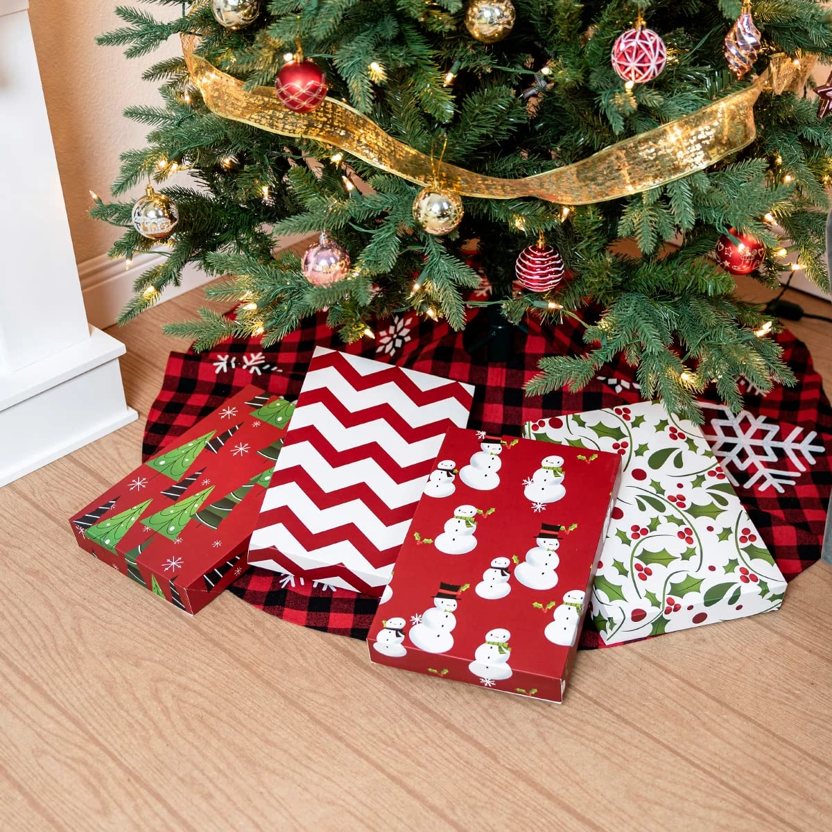 Mysterious Designs Whimsical Masks Shirt Wrap Boxes with Lid and Base, 12 Pcs