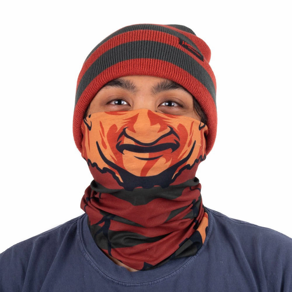 Nightmare on Elm Street Freddy Beanie & Gaiter Combo Ghostly Decorations Mysterious Accents