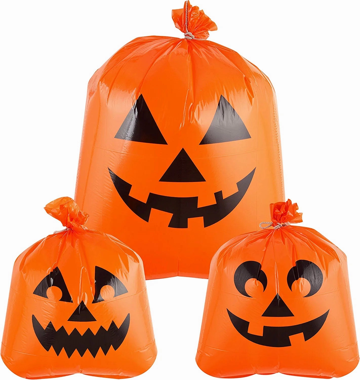 Jack O Pumpkin Lawn Bags, 6 Packs Eerie Ornaments Creepy Ornaments