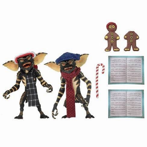 Spooky Figures Scary Masks Gremlins Christmas Carol Winter Scene 2-Pack Action Figure - 7inch Scale