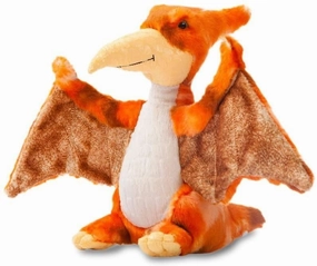 Edwardian Fashion Sovereign Worker AURORA Pteranodon Dinosaur 9.5-Inch Soft Toy - Orange