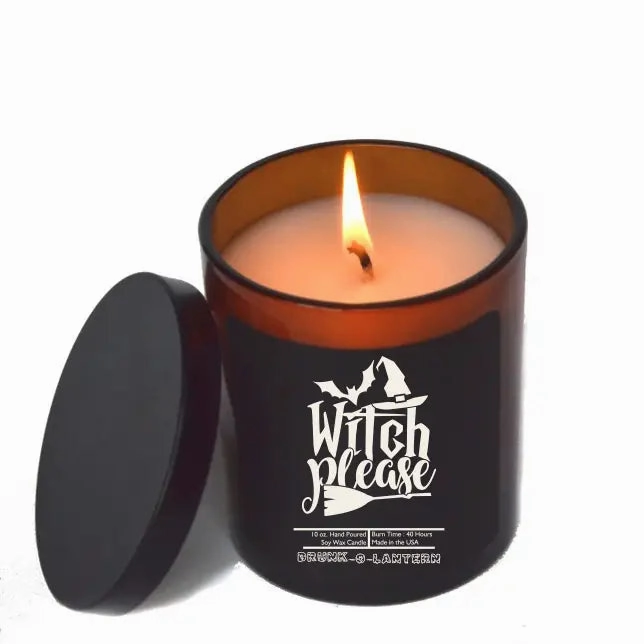 Witch Please Halloween Edition Candles - Witch's Potion Soy Wax Candle Monster Treats Wicked Decor