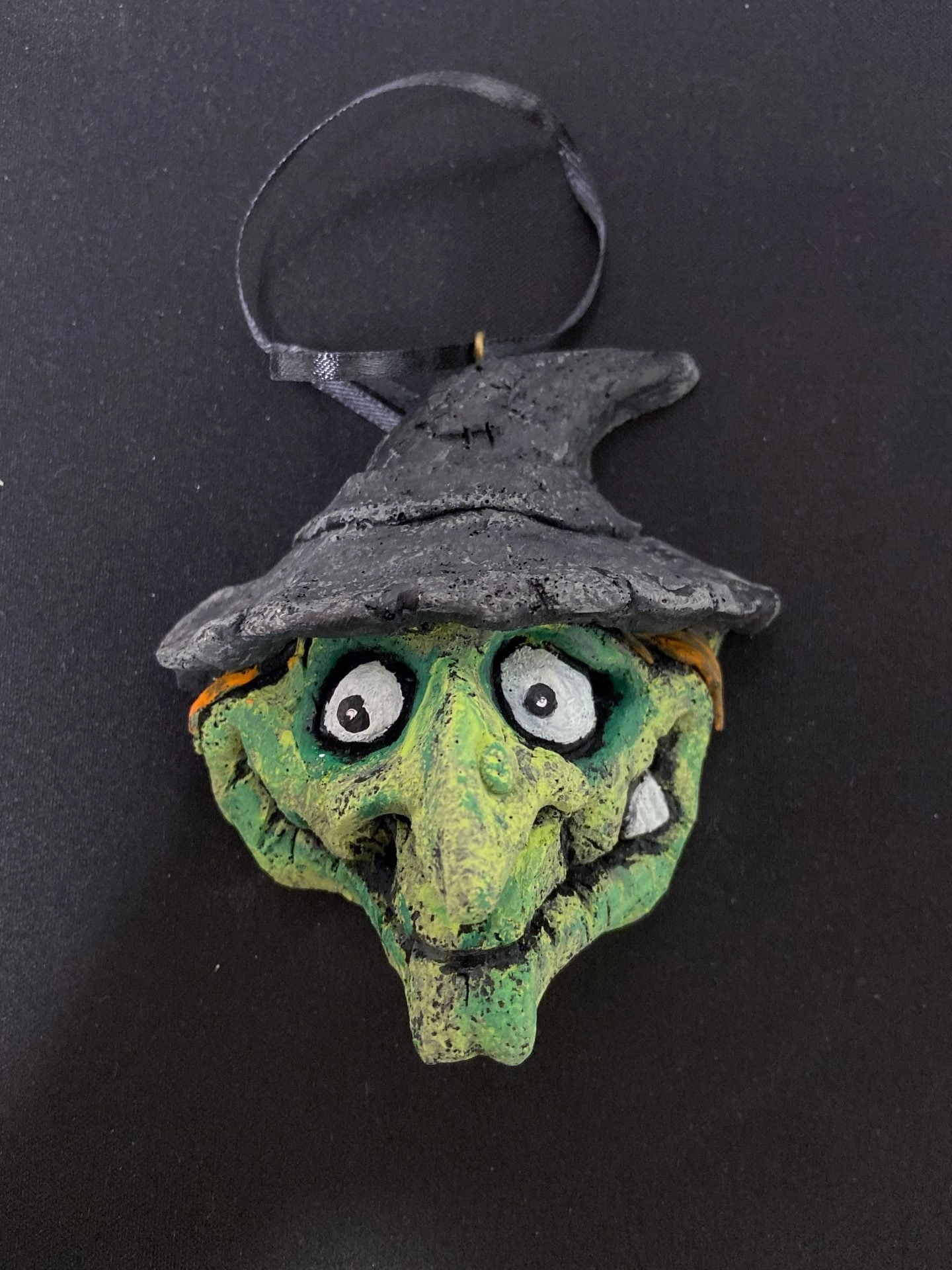 Eerie Displays Witch Trick-A-Tree Ornament
