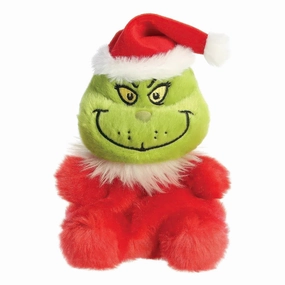 Small Shadow Palm Pal Santa Grinch 13cm Soft Toy