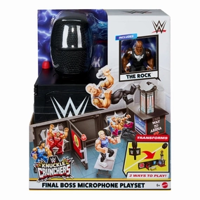 WWE Knuckle Crunchers Final Boss Microphone Playset Quantum Realm Permanent Upgrade